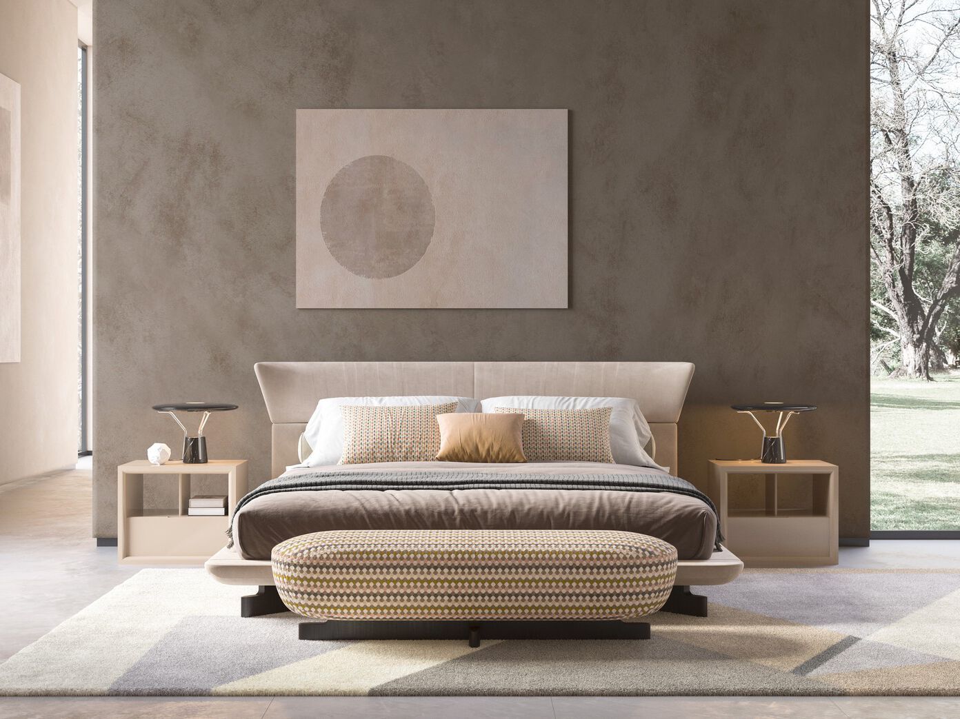 Мягкая скамейка из ткани CPRN HOMOOD Shapes 2025 ARCH-00149428 - Вид №1