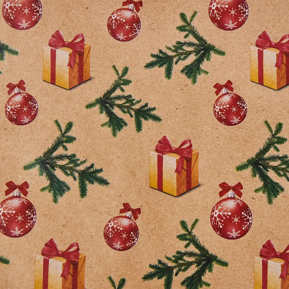 Бумага упаковочная крафт «Надпись» 50х70/2 листа Симфония STLM-2086166