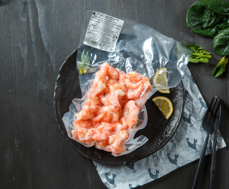 8645 Креветка очищенная Магаданские Морепродукты Вкусляндия 