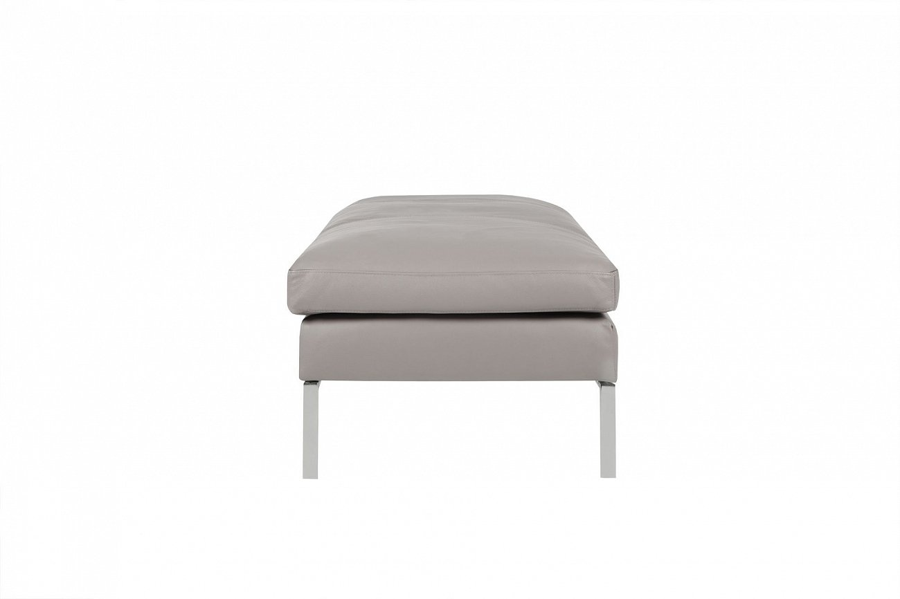 Банкетка серая на металлических ножках 123х65 см Justus SITS JUSTUS 192067 Серый  - Вид №1