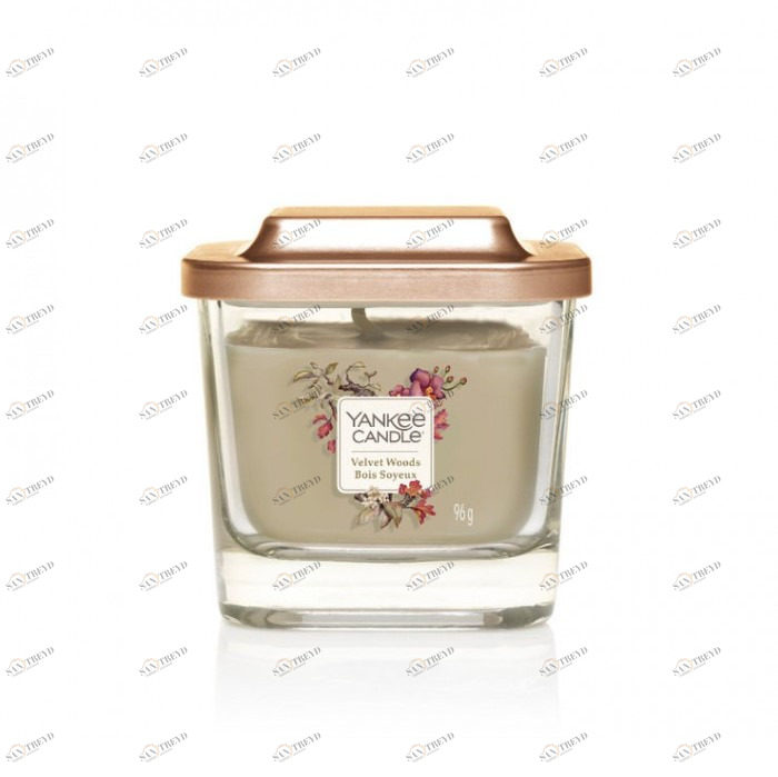 Свеча маленькая Velvet Woods "Бархатный лес" 96гр 18-28 часов YANKEE CANDLE ЛЕС 268052 Серый 