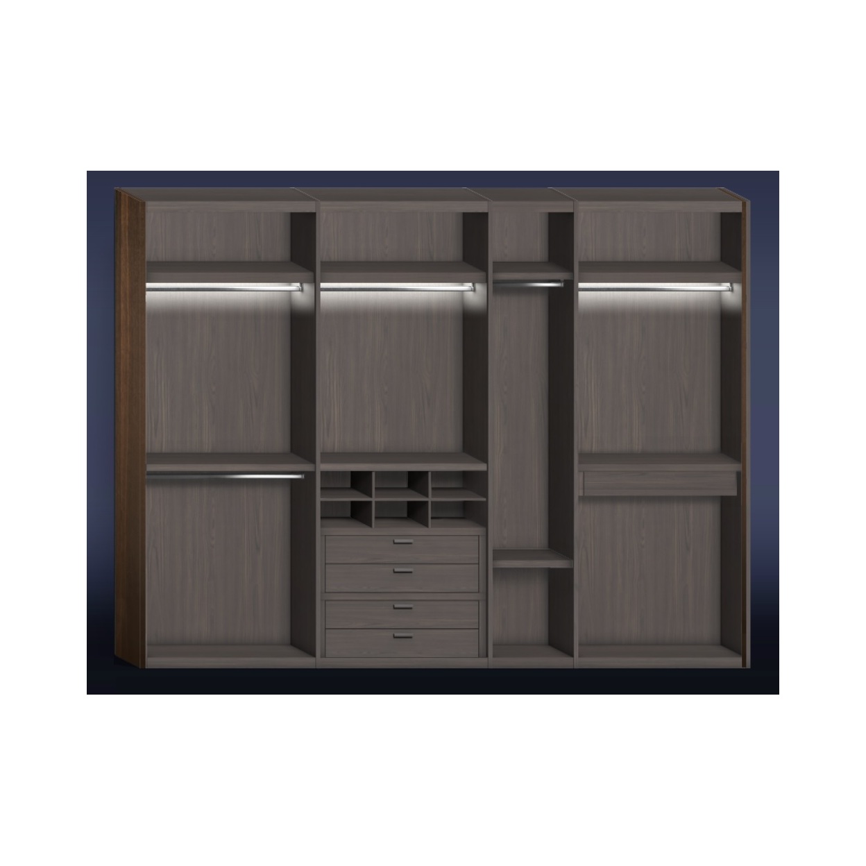 Шкаф / Wood (Wadrobe С) Flou sun-id-379743 - Вид №2