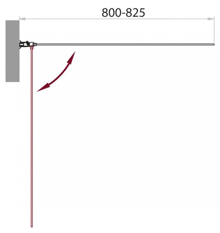 SELA-V-1-80/140-Ch-Cr-L Душевое ограждения на борт вынны BELBAGNO Китай  - Вид №2