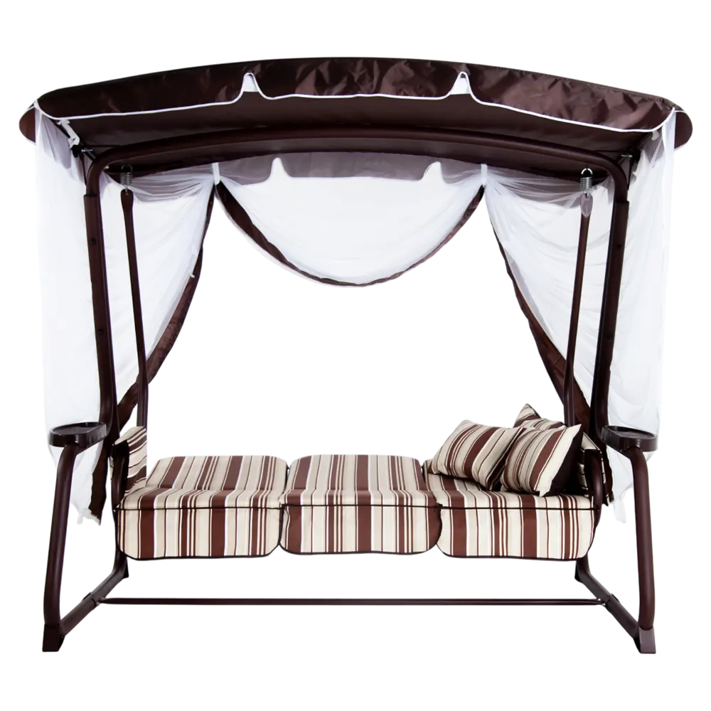 Качели садовые Emmi 3-х местные шоколадный Santreyd Качели садовые 3-х местные STLM-2193499 - Вид №3
