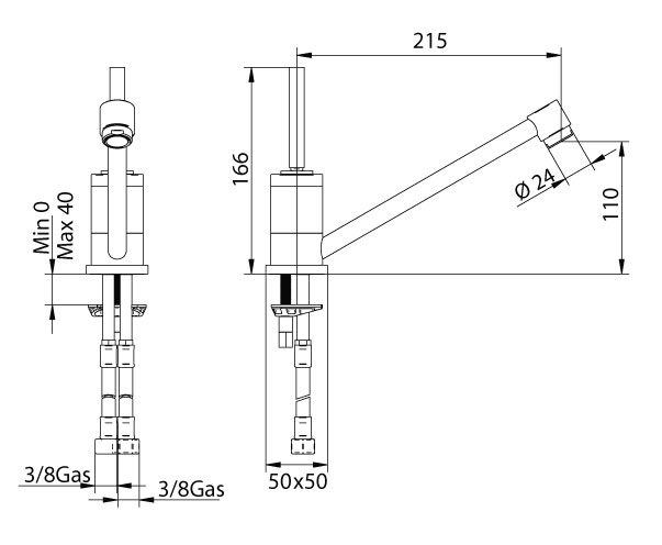 1573200000 Смеситель Bandini Coco Santreyd - Вид №1