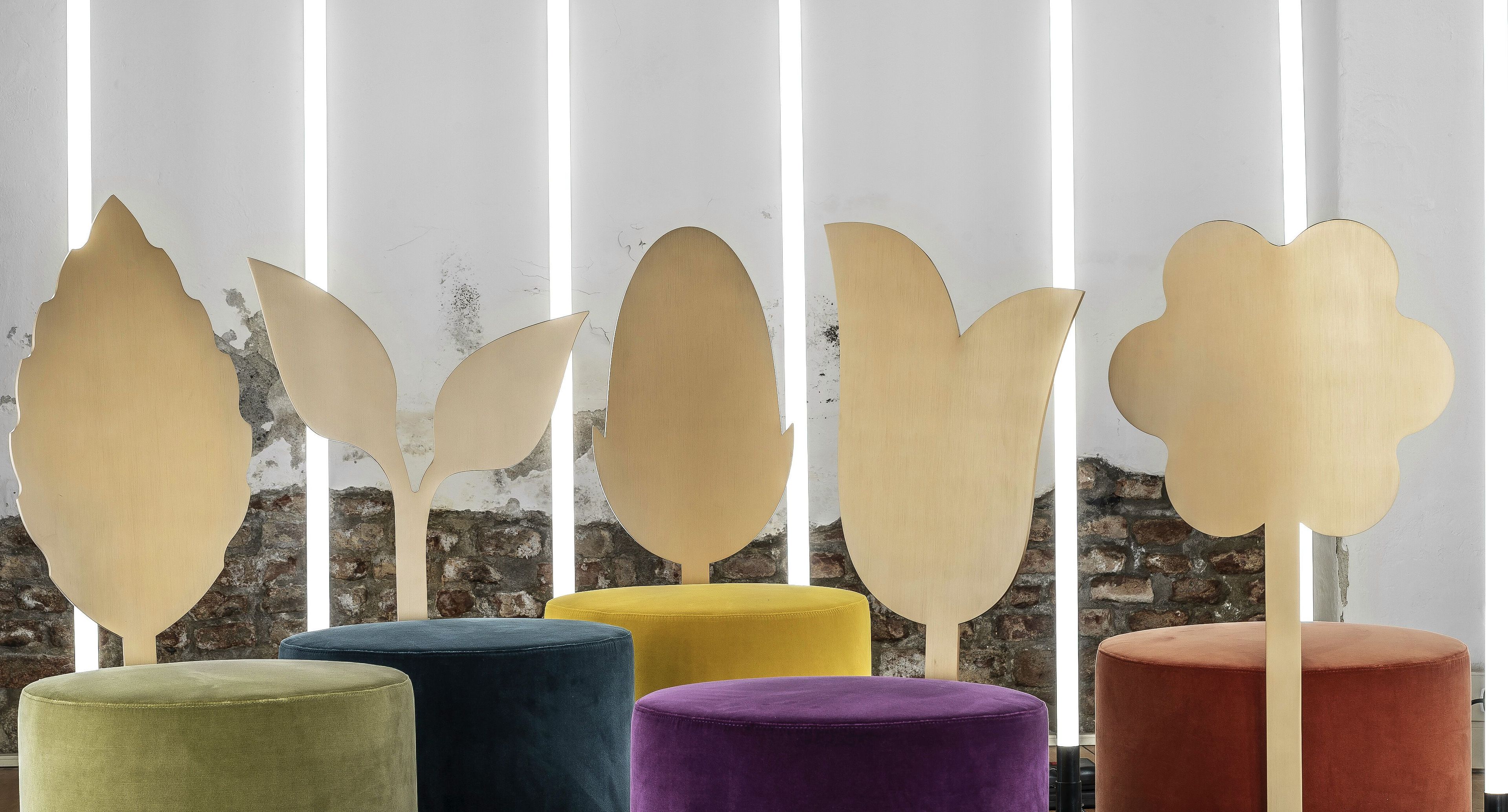 Круглый пуф из ткани Secolo GIARDINO BOTANICO ARCH-00030055 - Вид №3