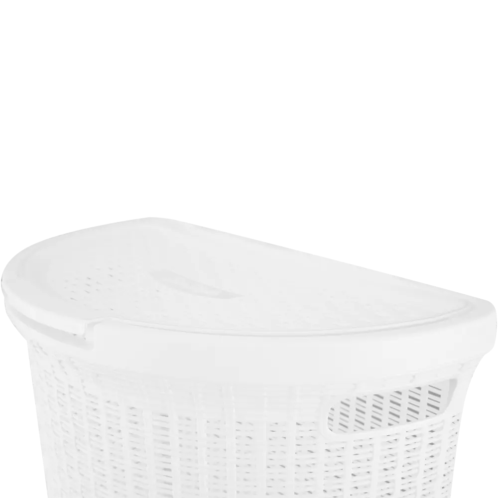 Корзина для белья Эко Стайл 45 л светло-серая БЫТПЛАСТ STLM-2165130 - Вид №4