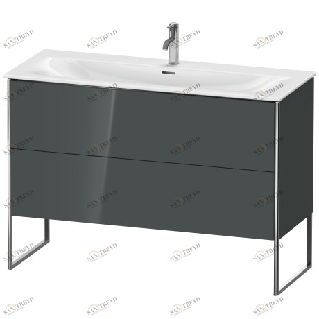 XS452603838 XSquare Тумбочка напольная Доломитово-серый глянцевый лак Duravit