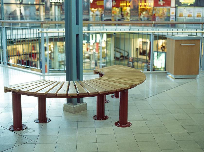 Nola Industrier Изогнутая модульная скамья из дуба sun-id-1347726 - Вид №1