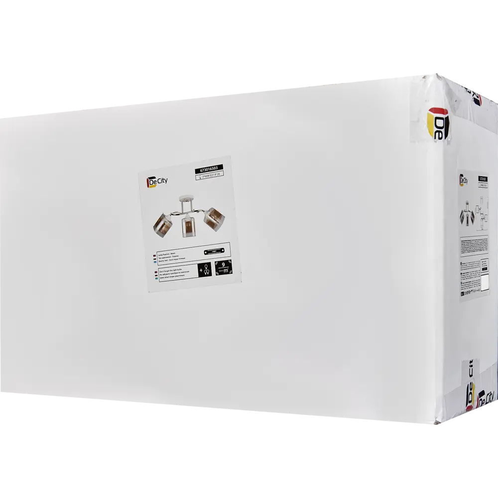 Люстра потолочная Тетро 3 лампы 15 м² цвет шампань De Markt STLM-2051818 - Вид №6