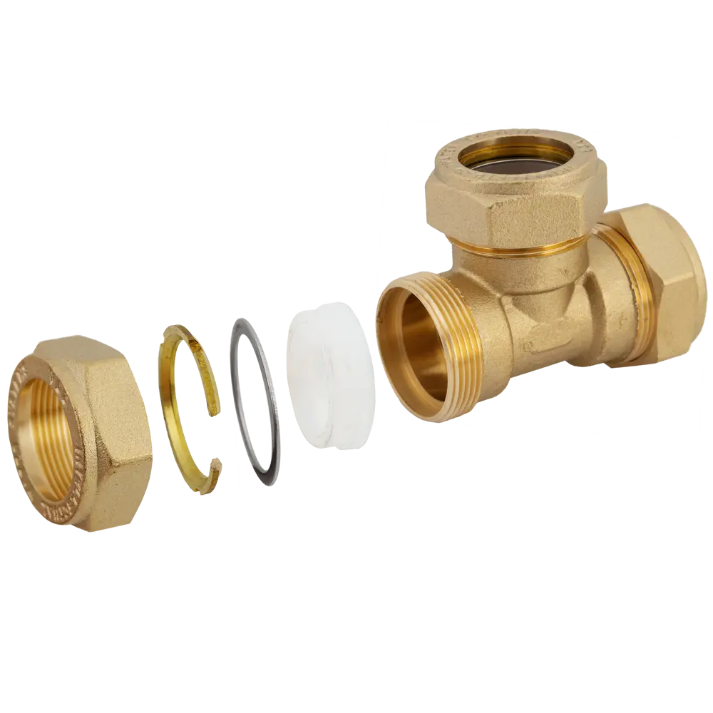 Тройник обжимной Stahlmann 3/4 дюйма для систем водоснабжения 82650032 STLM-0032859 - Вид №1