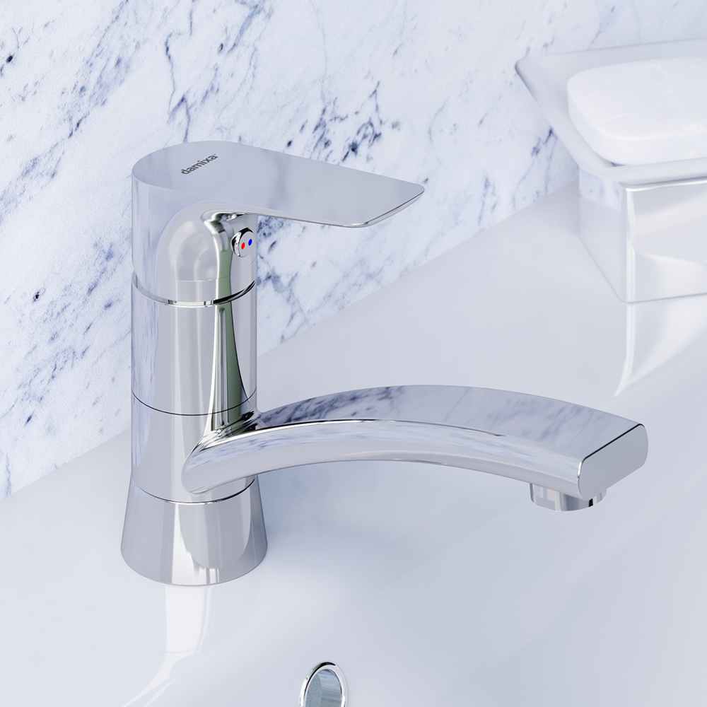 770220000 смеситель для умывальника с поворотным изливом Damixa Origin Bit 