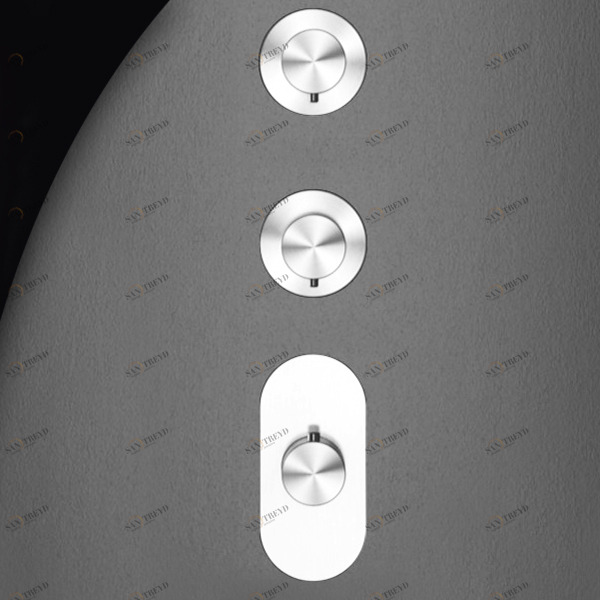 Термостат для душа HIRO HIR55L серебристый глянцевый Radomonte