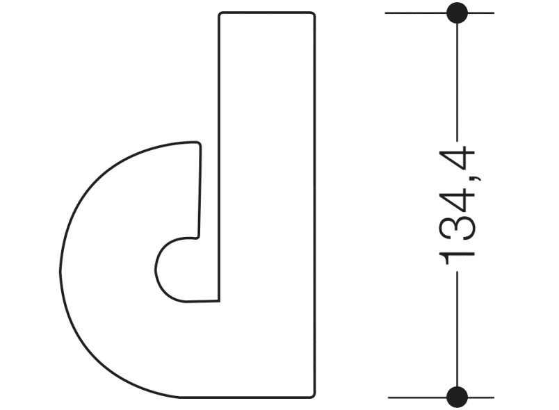 702.165.D номера домов HEWI Türzubehör  - Вид №3