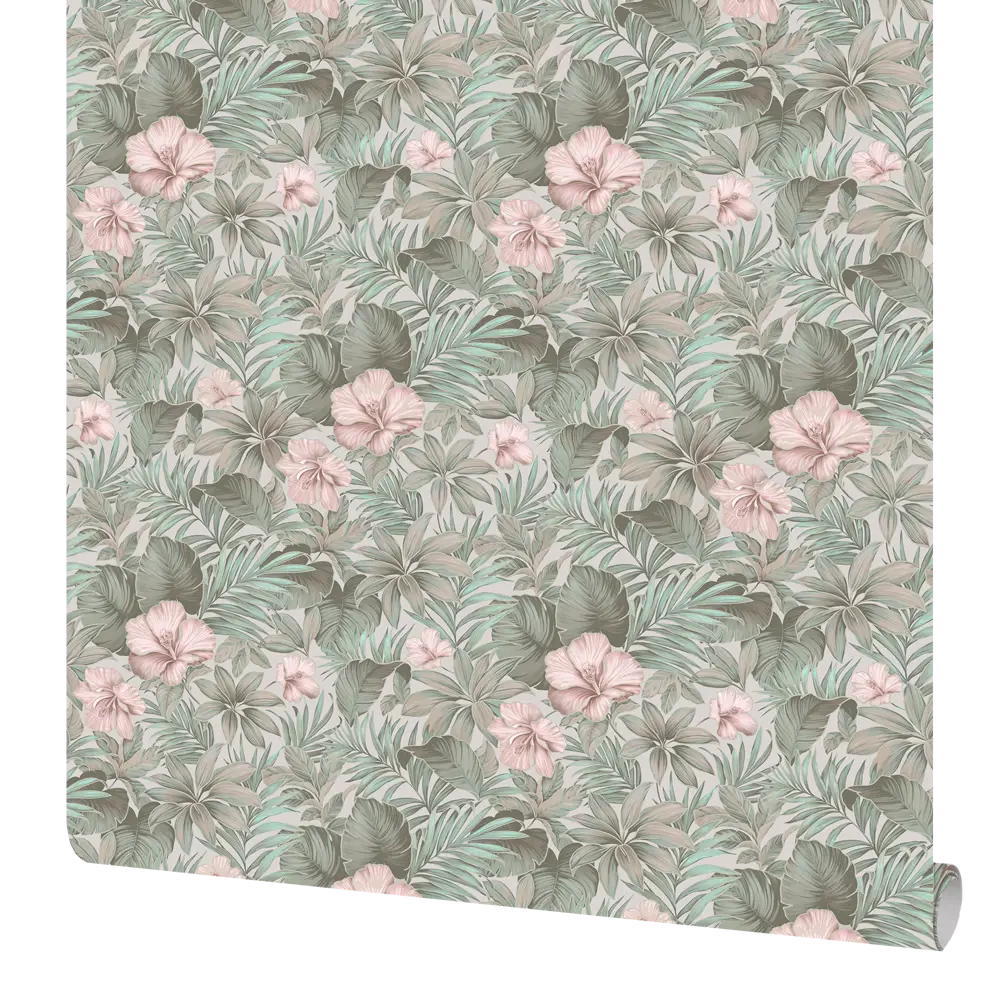 Обои флизелиновые Erismann Adele светло-зелёные 1.06 м 6131-4 STLM-2120969