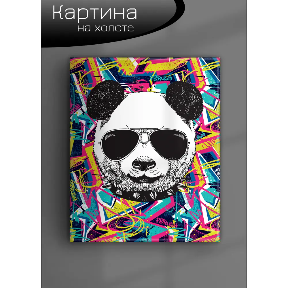 Картина на холсте Граффити панда 40x50 см FBRUSH STLM-2020162 - Вид №5