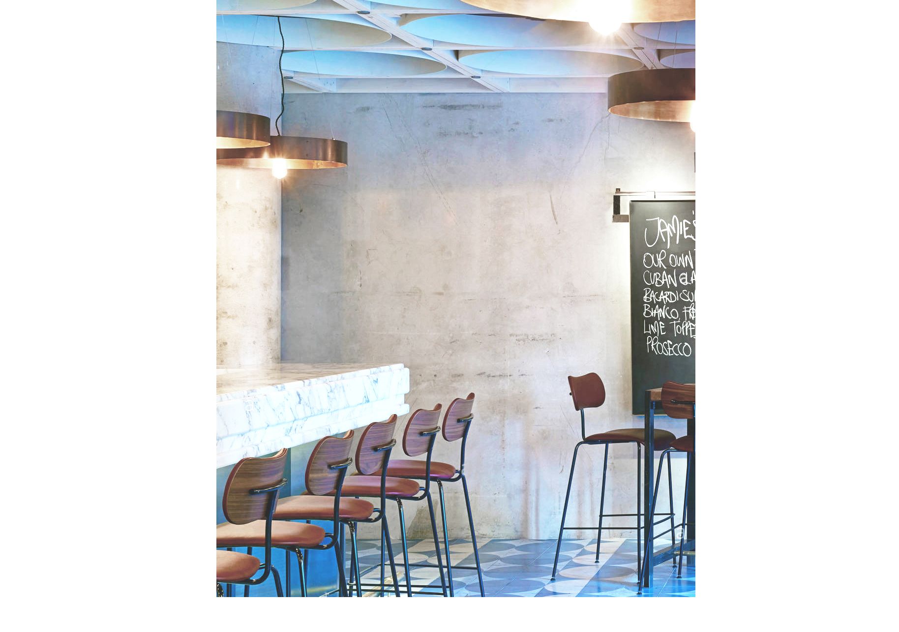 Высокий стул с тканевой подкладкой с подставкой для ног JOB’S Nod ARCH-00060781 - Вид №4