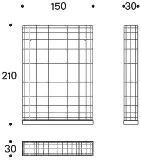 Saba Italia Открытый железный шкаф отдельно стоящий Leyva sun-id-1488824 - Вид №2