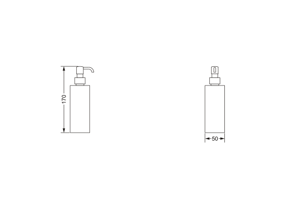 Дозатор для жидкого мыла JOERGER Acubo 626.00.016.000 - Вид №1