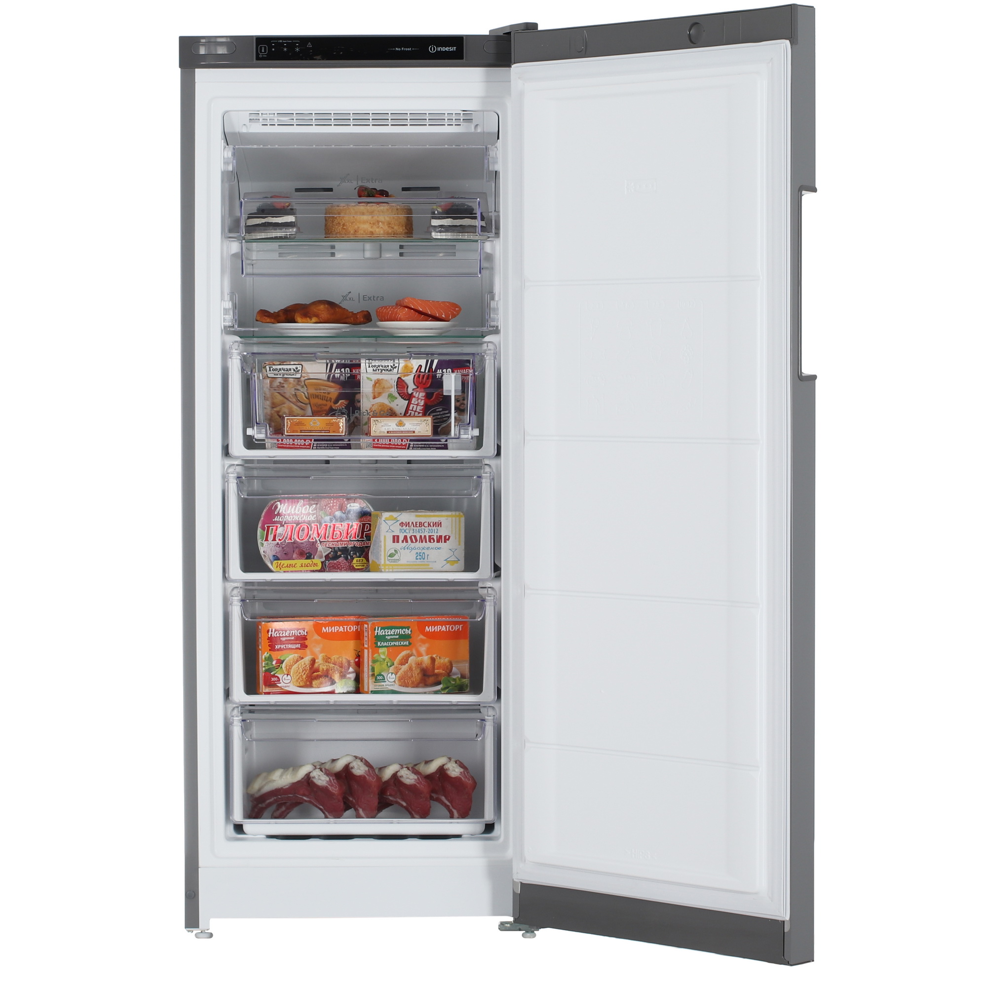 9221594 Морозильный шкаф  Indesit DFZ 4150 G серый STDN-0097042 - Вид №5