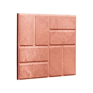Плитка тротуарная полимер-песчаный композит 25x25x2 см красный