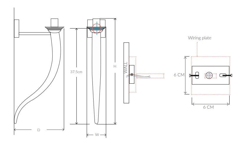 Металлический настенный светильник Abrissi Jules ARCH-00025738 - Вид №2