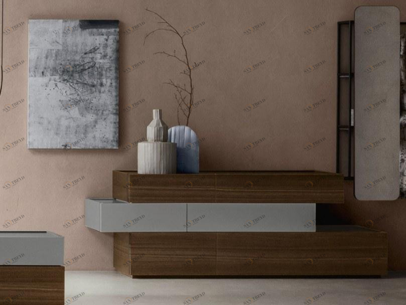 ZANETTE Комод из дуба со встроенными ручками Night moove sun-id-1453100