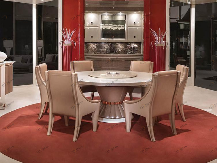 Turri Обитый кожаный стул для ресторана Orion sun-id-1443493