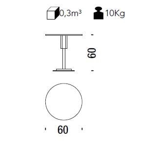 Круглый журнальный столик из МДФ