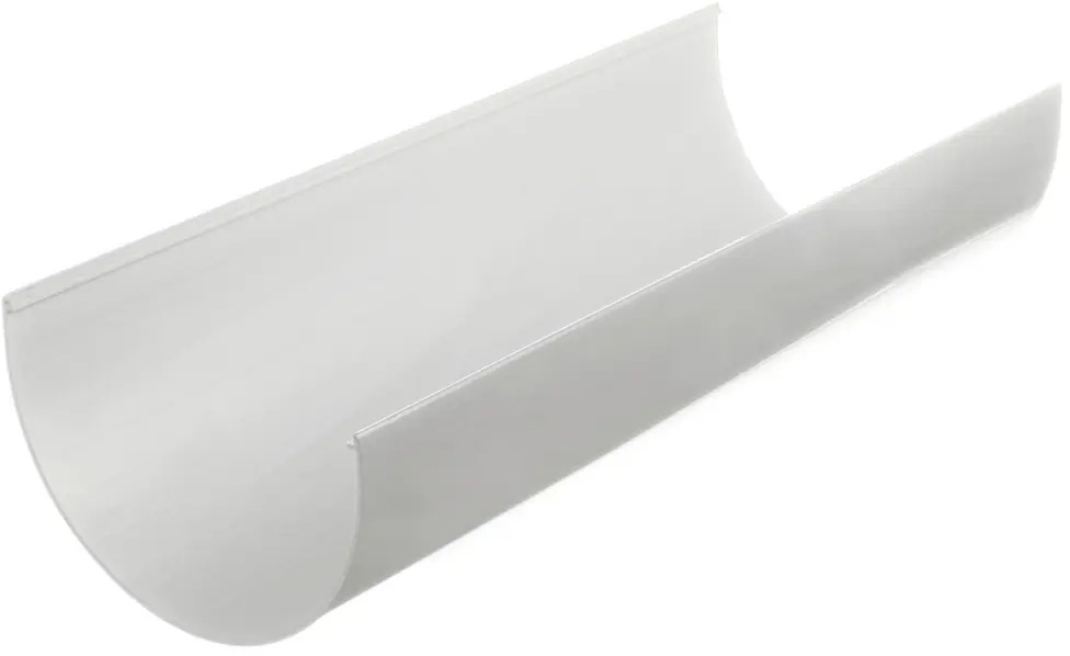 81930163 Желоб водосточный Dacha 120 мм 2 м белый STLM-1019080