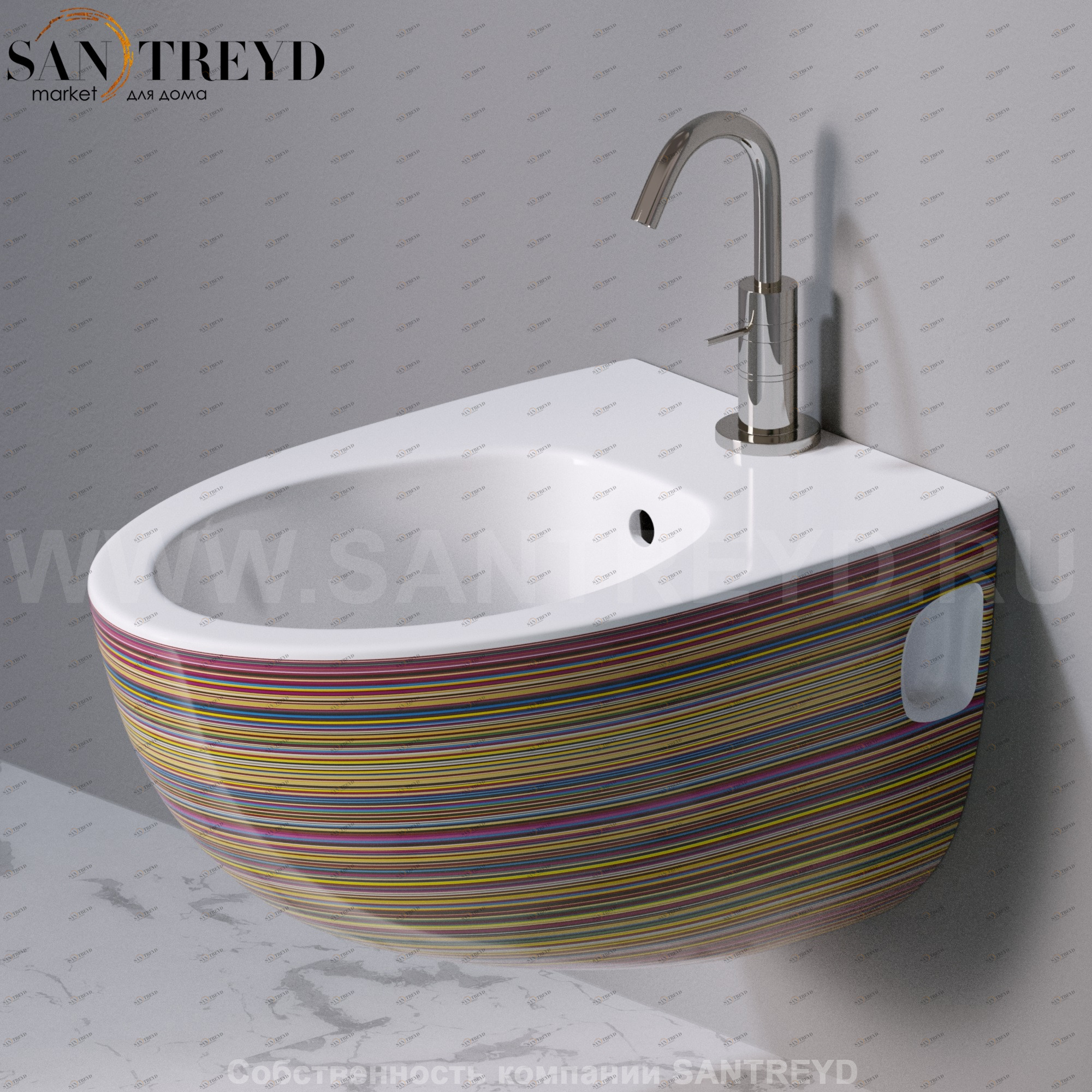 S512.430 Биде подвесное OVAL A. e T. Italia AeT ITALIA