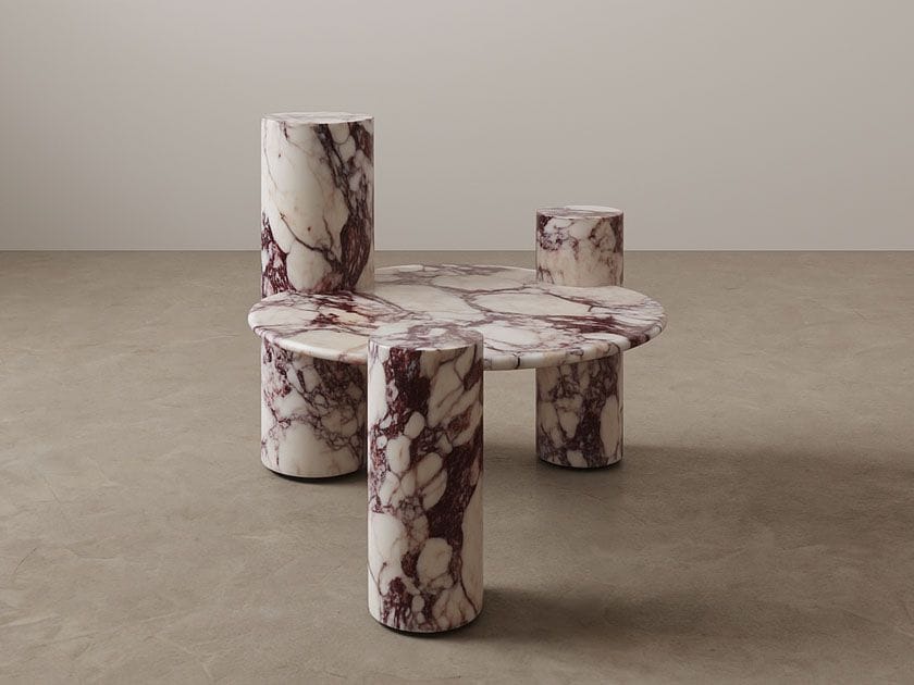 Круглый мраморный журнальный столик Studio IB Milano ASIMMÈTRICO ARCH-00123022