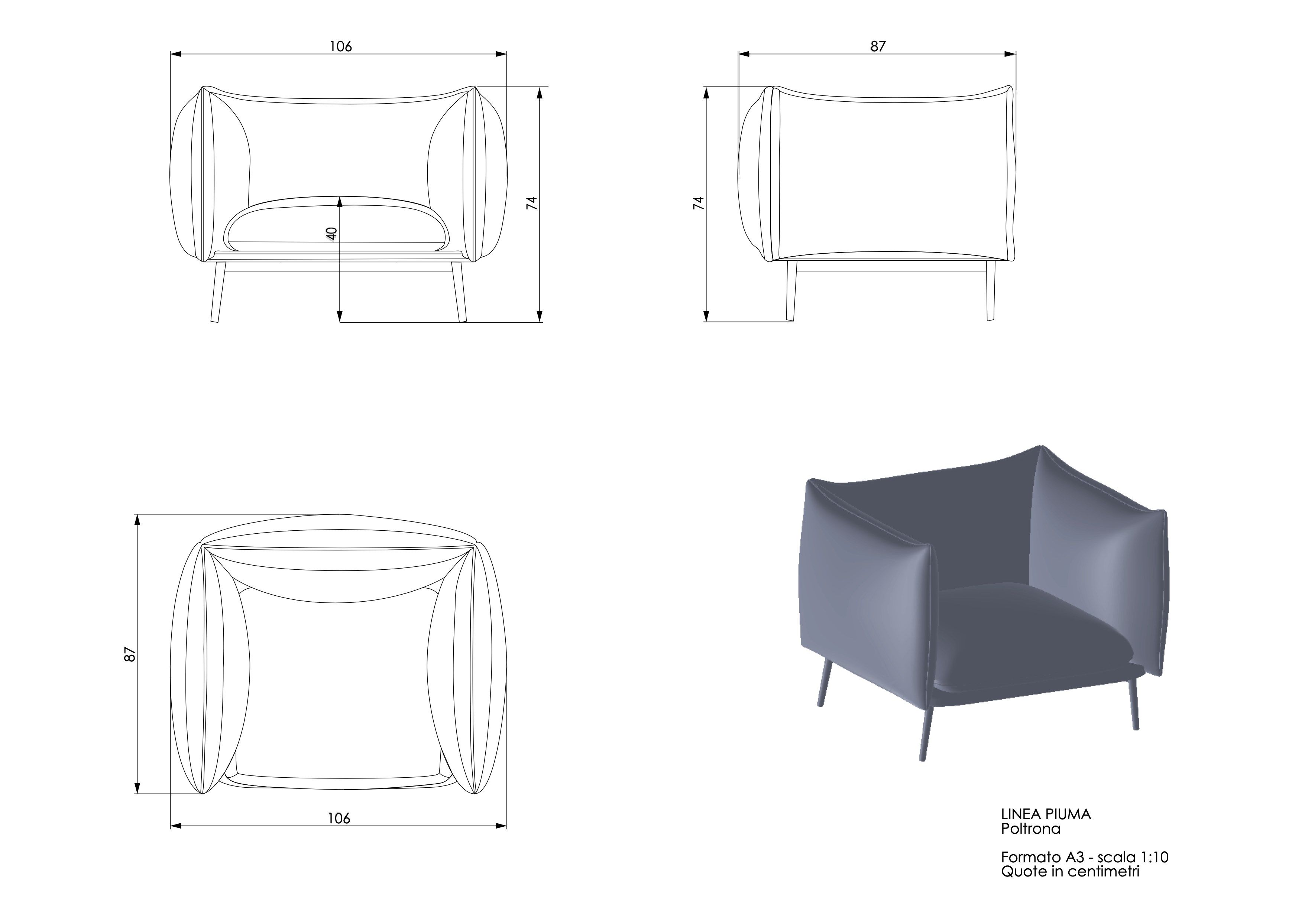 Тканевое садовое кресло с подлокотниками MY YOUR перо ARCH-00092133 - Вид №5