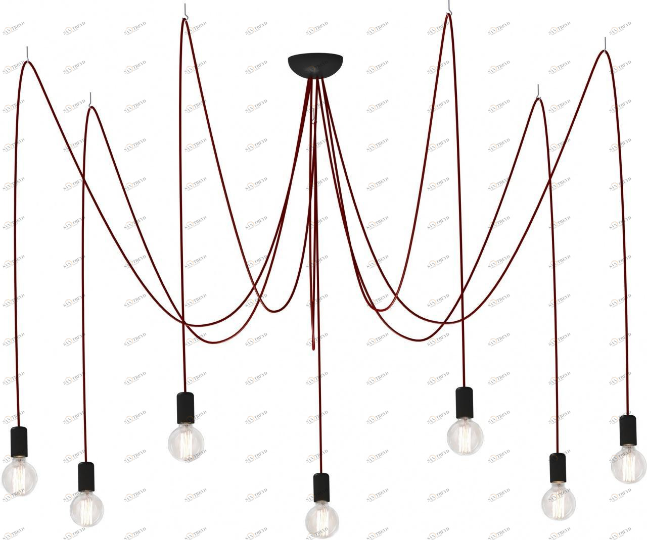 Подвесная люстра Nowodvorski Spider 6786 NOWODVORSKI ДИЗАЙНЕРСКИЕ, SPIDER RED 186522 Красный 