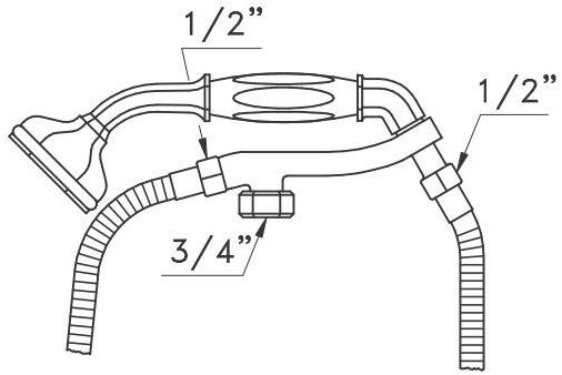 RUBINETTERIE STELLA Ручной душ с подставкой Eccelsa 306fb - Вид №1