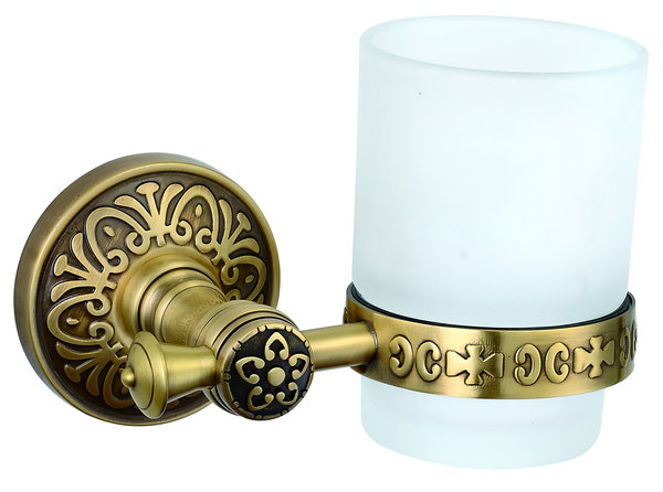 H6600/16BR Sanibano Nilo, настенный стеклянный стакан, цвет бронза