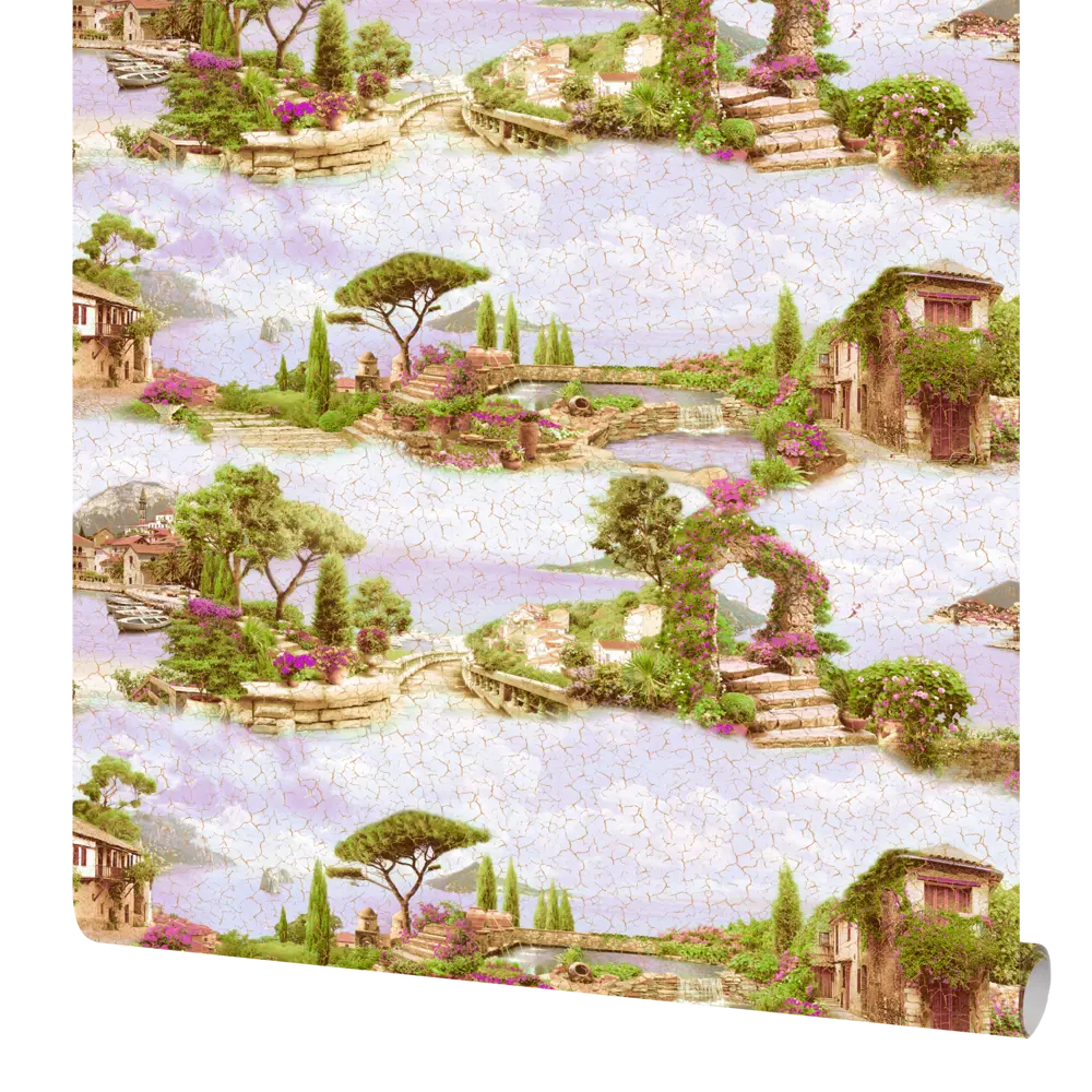 Обои флизелиновые Аспект Фреска фиолетовые 1.06 м 70251-27 АСПЕКТ РУ STLM-2043881