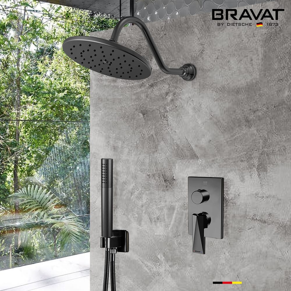 Латунный термостатический набор для душа с душем Fontana Showers FS1060 ARCH-00038166 - Вид №1