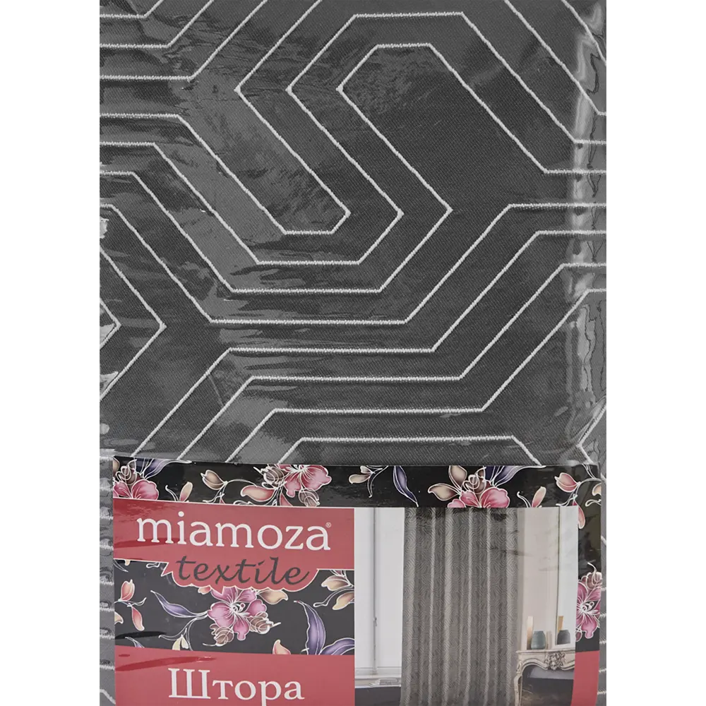 Штора на ленте «Мираж» 200x300 см цвет серый MIAMOZA STLM-2171208 - Вид №6