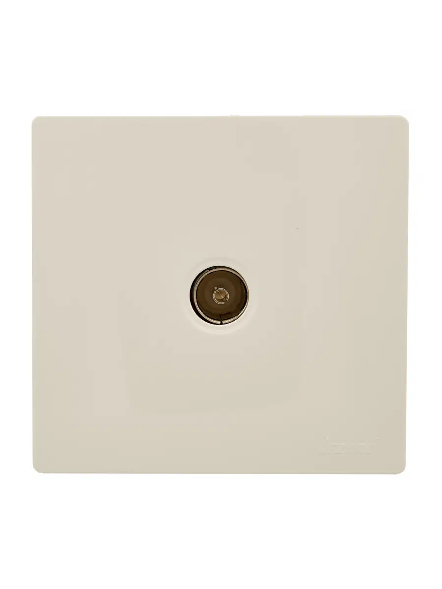 LETO Розетка ТВ оконечная крем LEZARD 752-0300-130