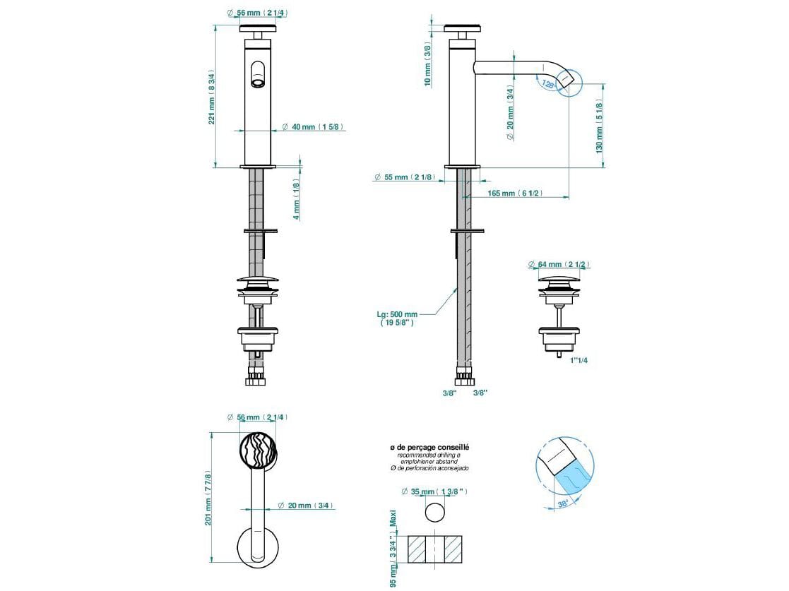 Смеситель для раковины THG Paris Yoko Ice ARCH-00026491 - Вид №1