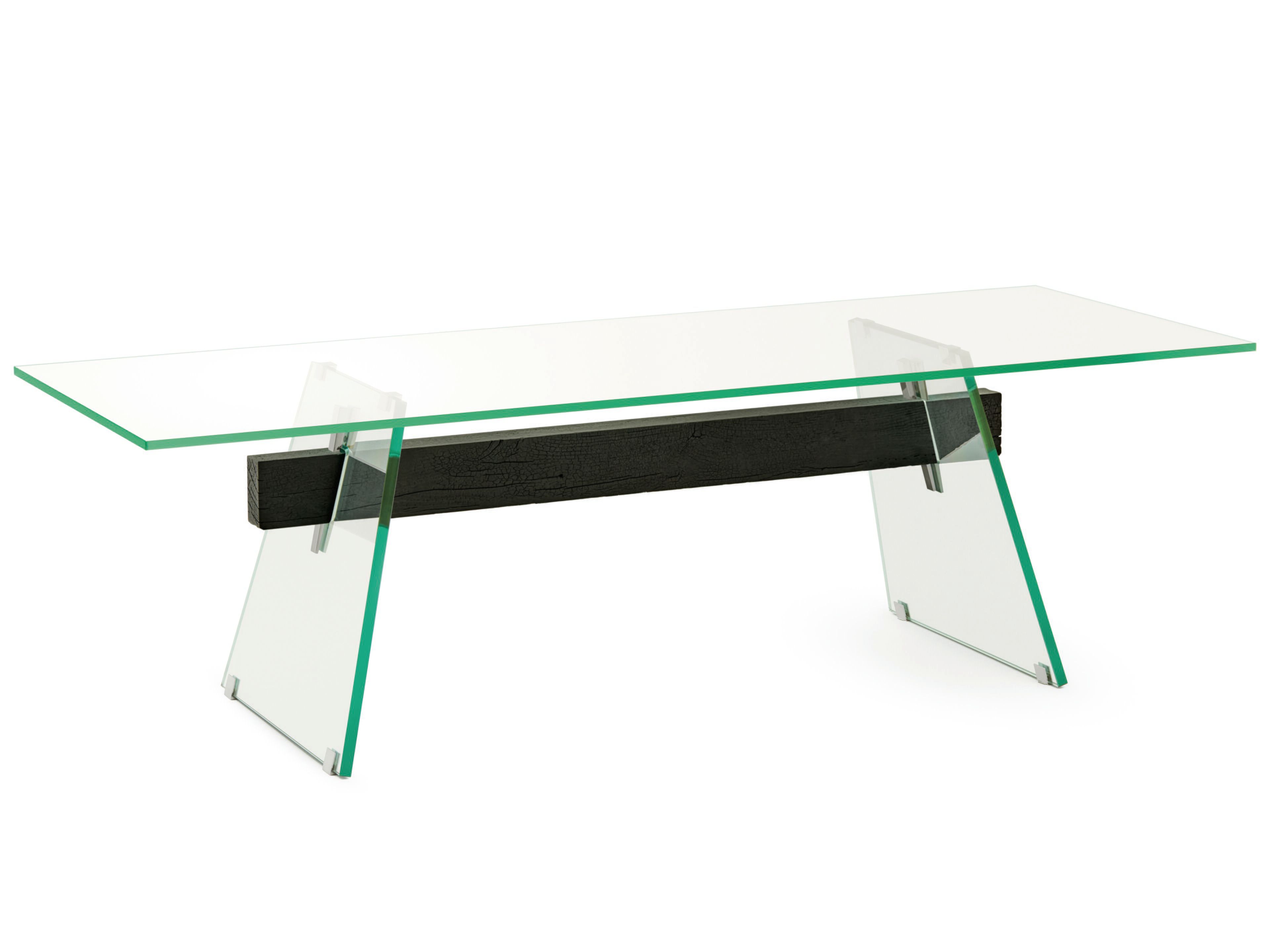 Деревянный и стеклянный стол Glas Italia COMPRESSION ARCH-00135666 - Вид №1