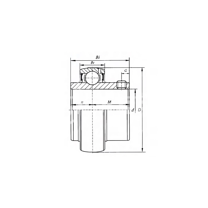 IS1864 Нержавеющий подшипник (магнитный) UC204 BSS 2RS ISKRA  - Вид №1