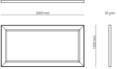 PRADDY Прямоугольное настенное зеркало  Ml409  - Вид №2