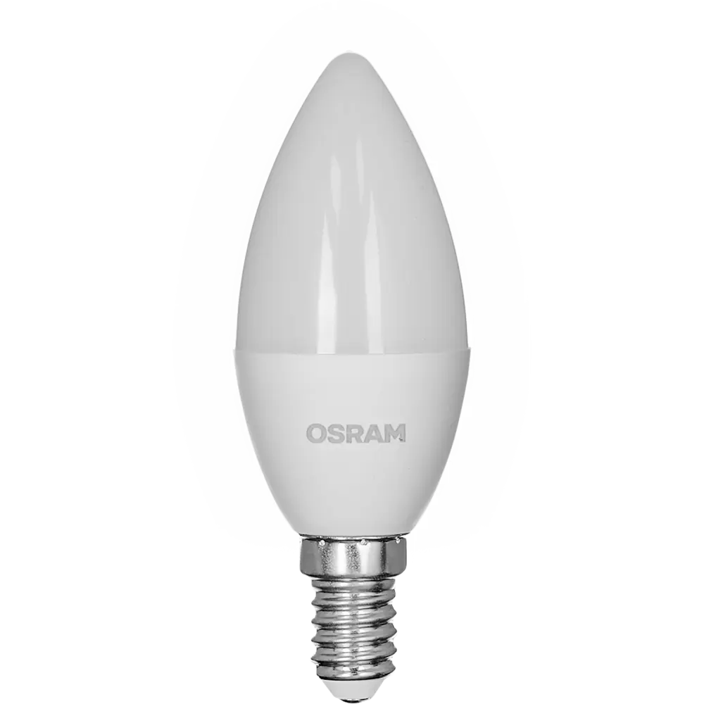 Светодиодная лампа OSRAM свеча 7Вт E14 холодный белый свет 85100555 STLM-1369213 - Вид №1
