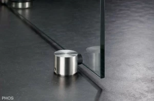 TSB50-40S Дверной стопор нижний, привинченный, с боковым буфером. PHOS