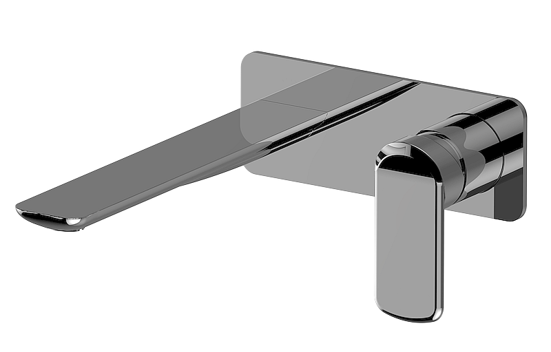 E-6336-LM61W-T Wall-mounted basin mixer with 23,5cm spout - Trim only GRAFF Onda