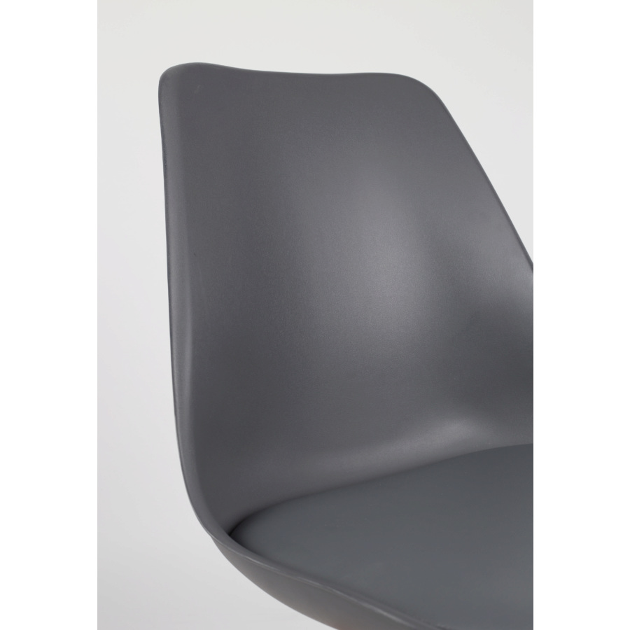 Стул Tryck темно-серый White Label Living 1100279 - Вид №8