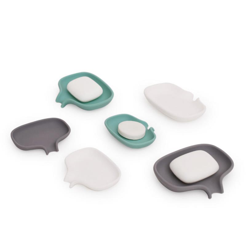 Мыльница серая с носиком для слива BOSIGN  00-3869405 Серый  - Вид №5