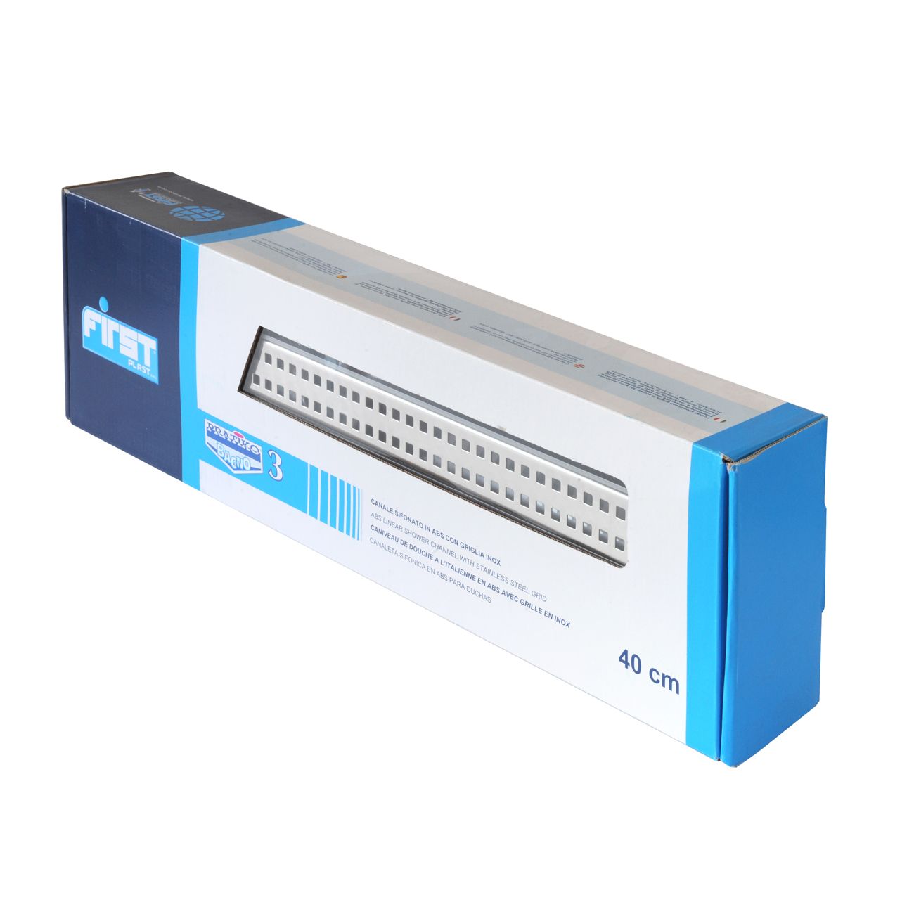 Pratiko ванная комната 3 ABS сифон канал с нержавеющей решеткой First Corporation First Plast ARCH-00069411 - Вид №1